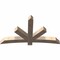 Ekena Millwork Alberta Smooth Timber Gable Bracket, Douglas Fir, 60"W x 35"H x 5 1/2"D x 5 1/2"F, 14/12 Pitch GBW060X35X0606ALB00SDF - alternate 5